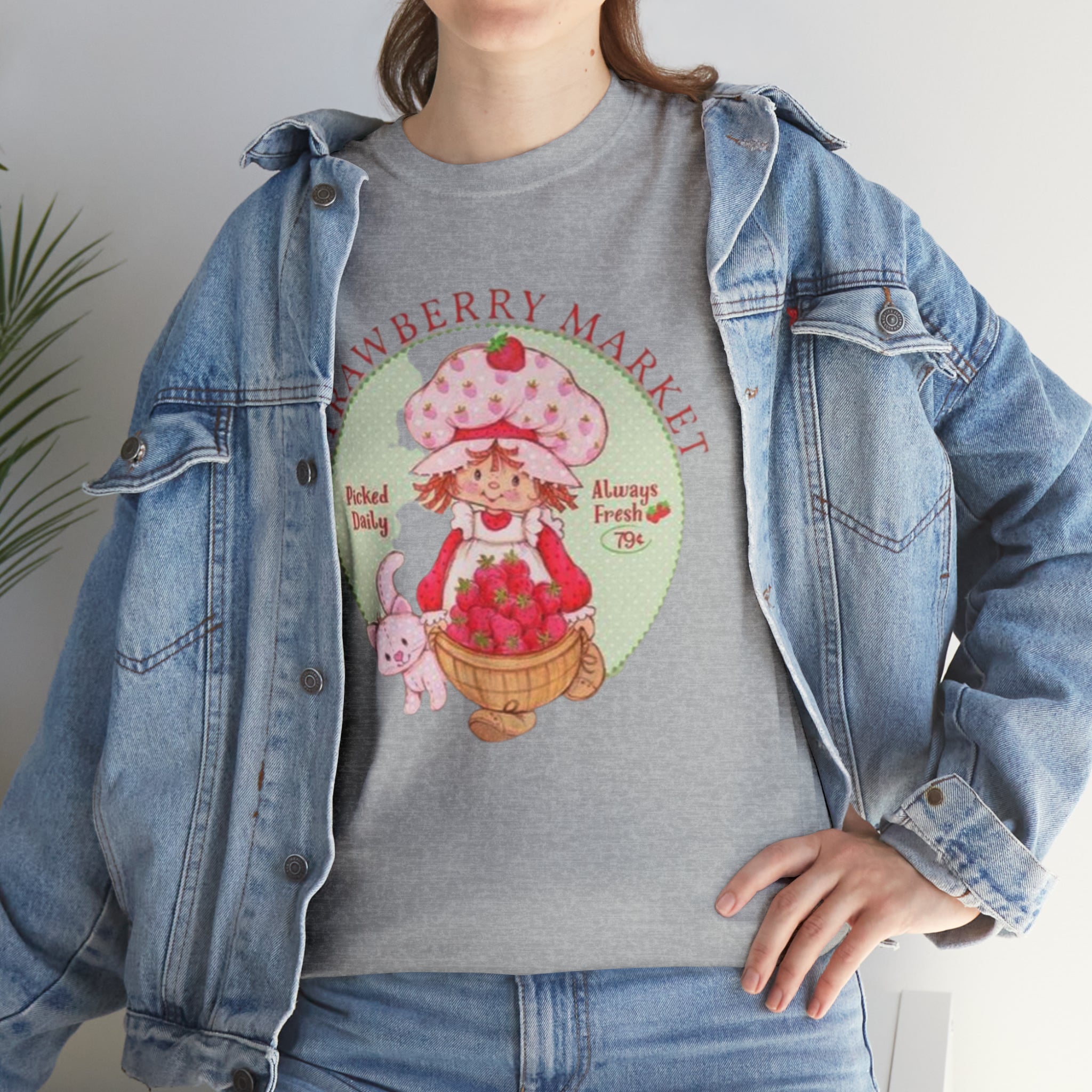 Strawberry Shortcake-  Unisex Heavy Cotton T-Shirt - Creations by Chris and Carlos